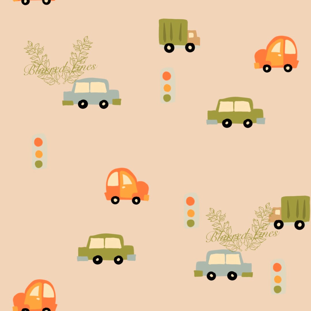 Beep Beep Seamless Pattern. Digital File for Use on Fabric, Kid's ...