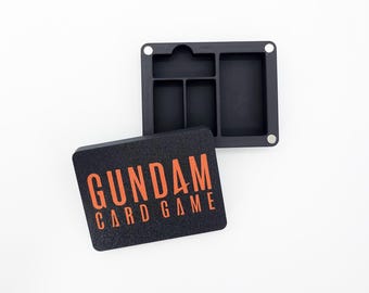 Gundam Card Game TCG Token Box | Magnetic Lid Storage for Counters, Dice & Tokens | Multiuse Container Organizer | Tabletop Gift for Gamers