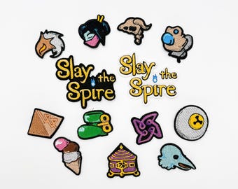Toppe ricamate Slay the Spire – Set di reliquie, set di personaggi o logo – Toppa da gioco termoadesiva o adesiva / Il miglior regalo unico per giocatori Roguelike