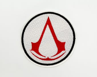 Toppa ricamata di Assassin's Creed da stirare o applicare con adesivo / Toppa per PC Gamer, regalo per videogiochi / MOBA Esports / Giacca in denim per cosplay / Miglior regalo
