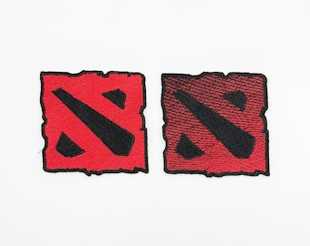 Toppa ricamata Dota 2 da stirare o applicare con adesivo / Regalo per giochi MOBA Esports / Giocatori PC / Borsa decorativa per costume cosplay / Regalo