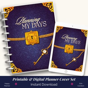 Planning My Days Printable Planner Covers, Printable Cover Page, Notebook Journal Cover, Journal Cover, Planner Covers Set, Digital Planner