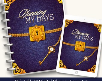 Planning My Days Printable Planner Covers, Printable Cover Page, Notebook Journal Cover, Journal Cover, Planner Covers Set, Digital Planner