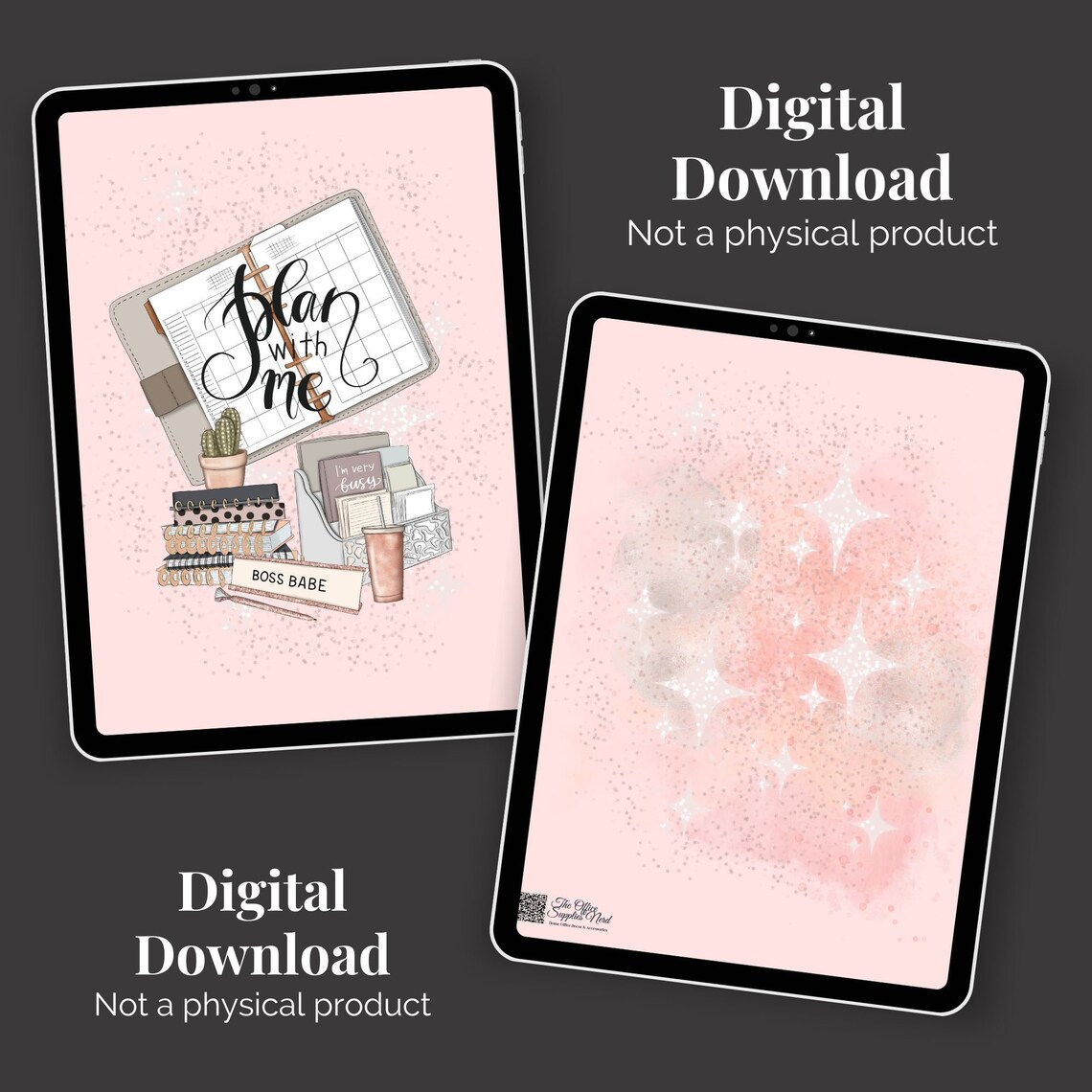 Boss Babe Planner Covers, Printable Cover Pages, Printable Notebook ...