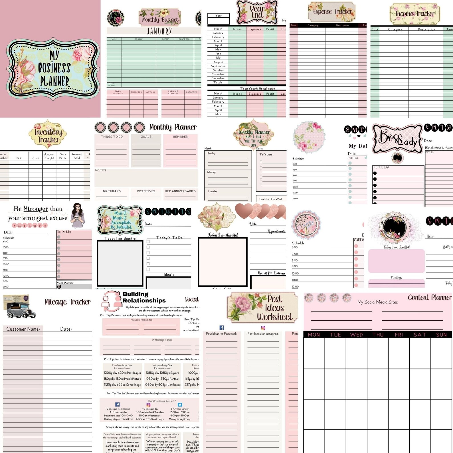 My Business Direct Sales Printable Yearly Business Planner - Etsy