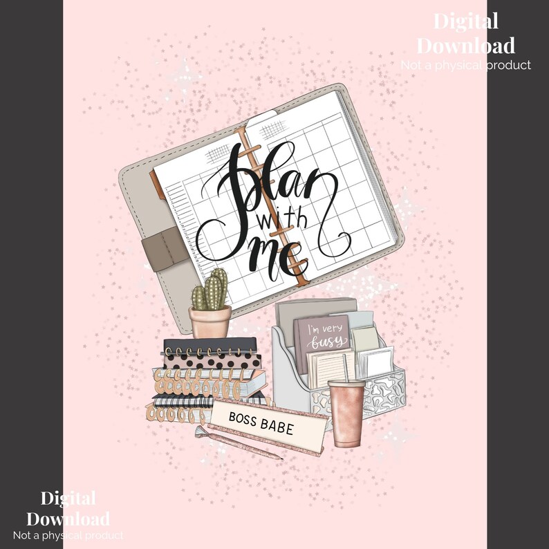 Boss Babe Planner Covers, Printable Cover Pages, Printable Notebook ...