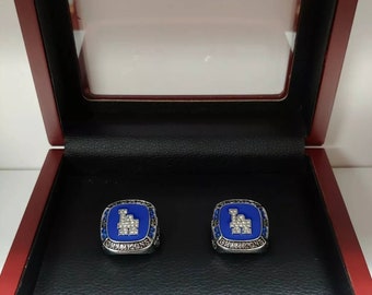 Los Angeles Baseball 2020 World Series Champions Collectible High-Quality Replica Silver Championship Ring with Cherrywood Display Box Mookie Betts 