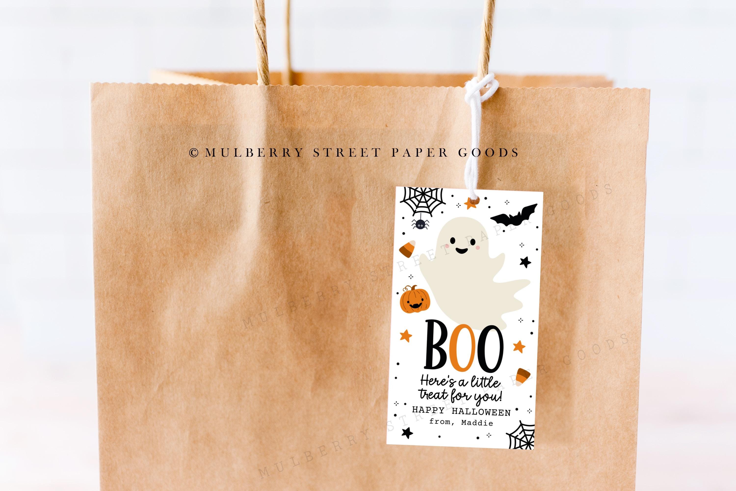 Rustic Boo Tags Printable Editable Halloween Boo Tag Instant Download Boo Basket Tag Printable ...