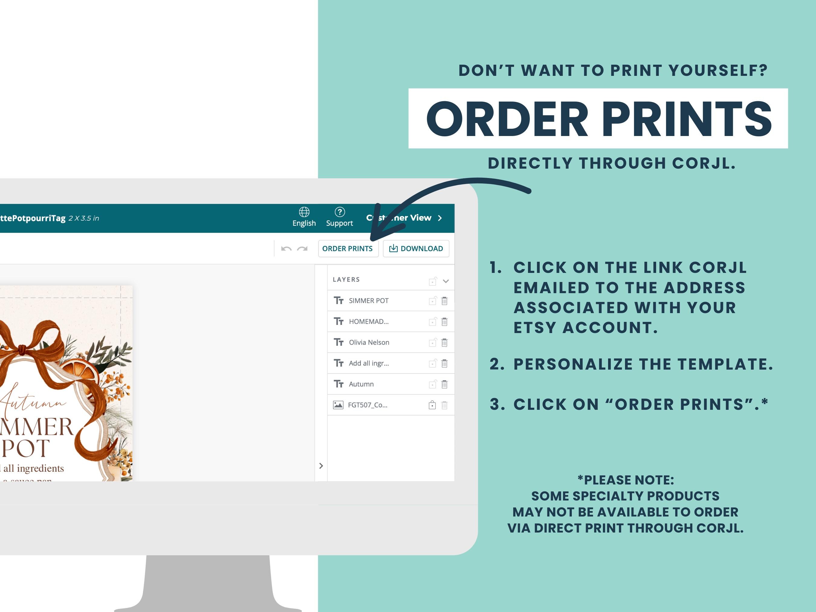 Editable Christmas Card Printable Digital Download Personalized Holiday ...