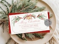 Editable Christmas Gift Certificate Printable Digital Download Customizable Gift Voucher Canva Template Holiday Gift Card Corjl