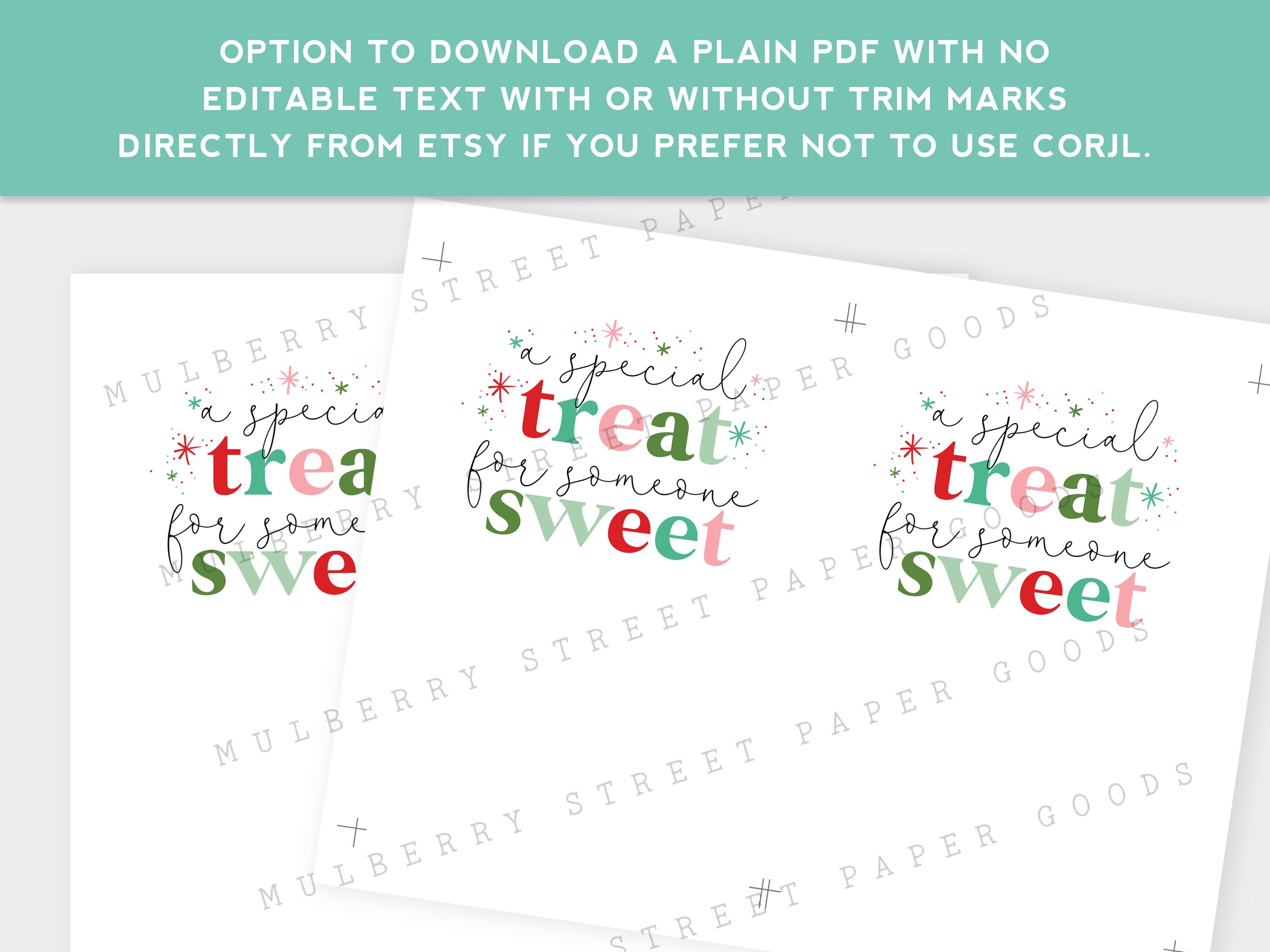 Printable A Special Treat for Someone Sweet Christmas Gift - Etsy