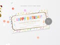 Editable Birthday Gift Certificate Canva Template Digital Download Colorful Birthday Gift Voucher Instant Download Corjl Template