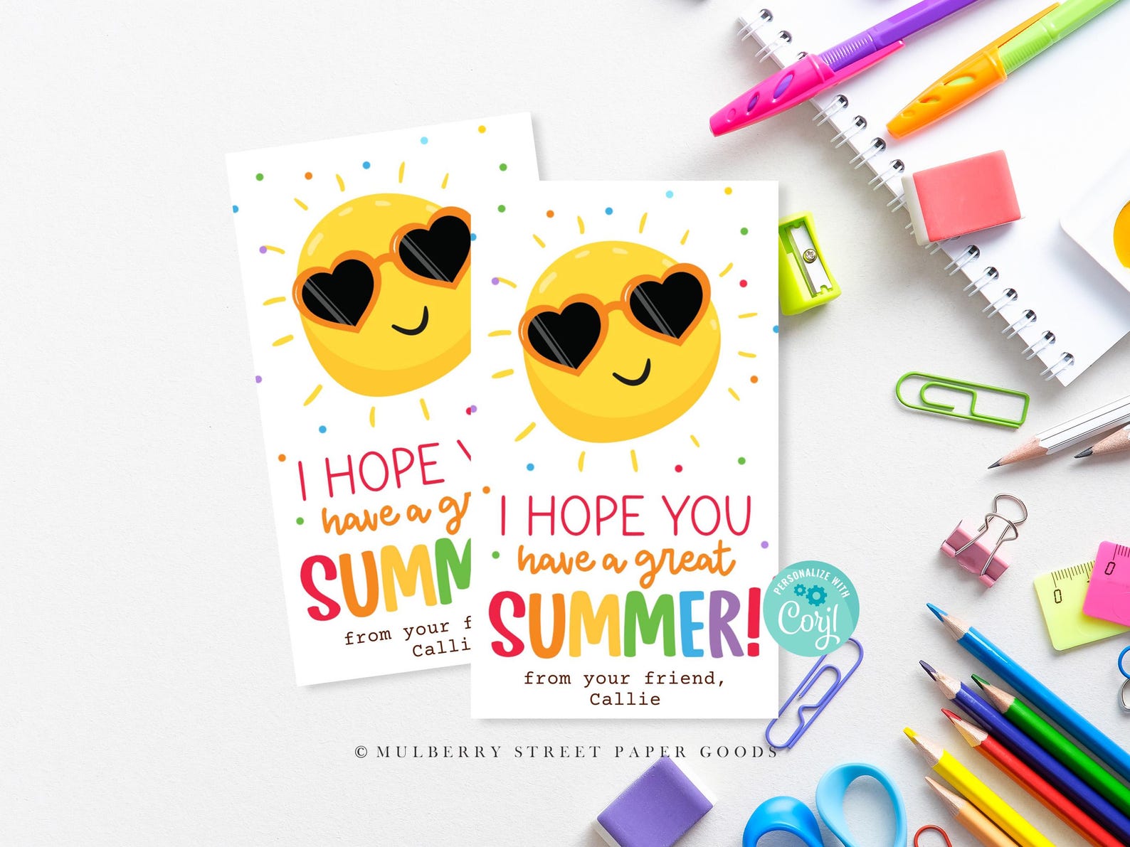 I Hope You Have A Great Summer Printable Gift Tag Template Last Day of ...