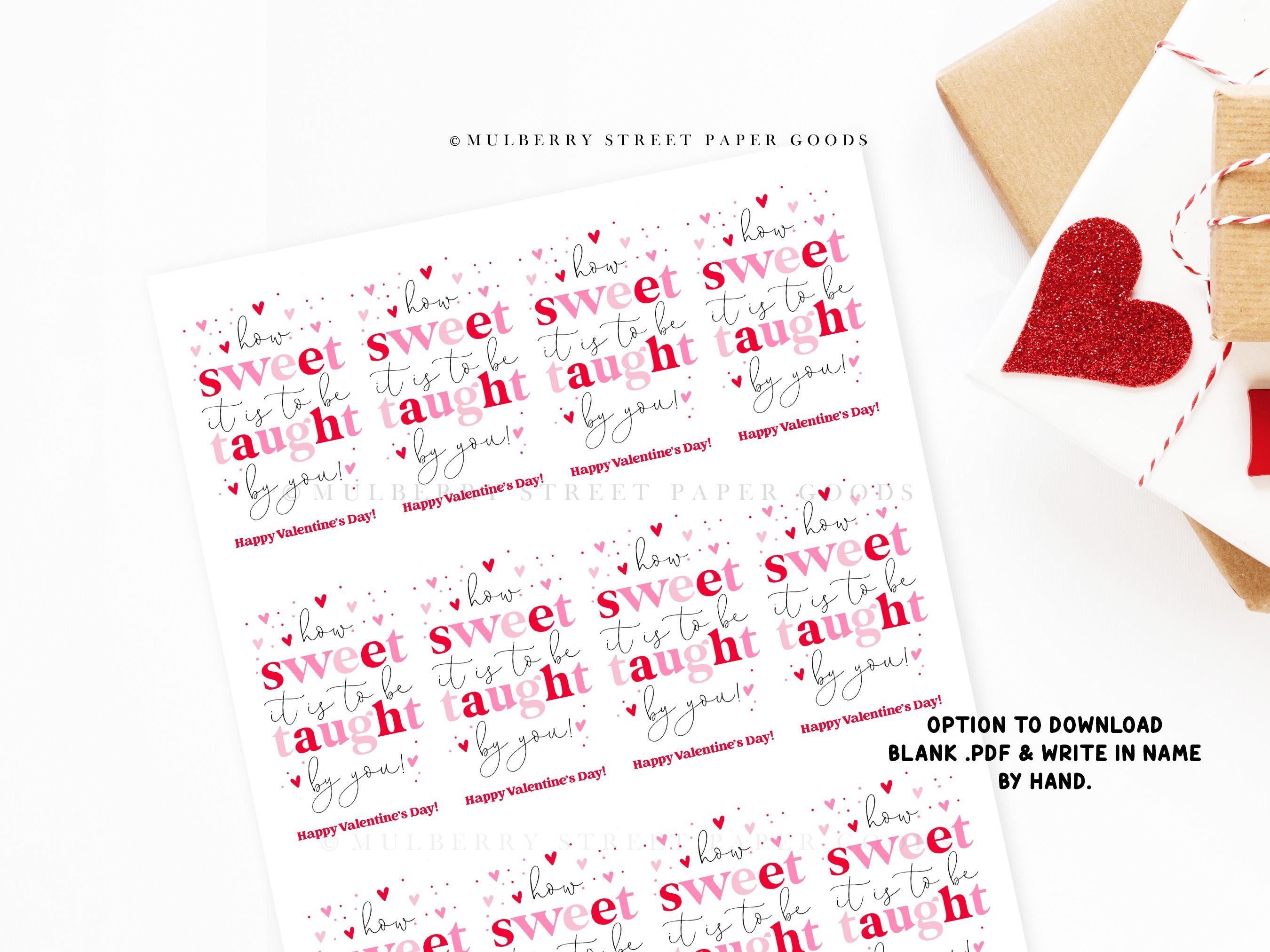 Biglietti Maestre Biglietto Di San Valentino Dell'insegnante Stampabile  Biglietto Ringraziamento Maestre, image size:2700x2025