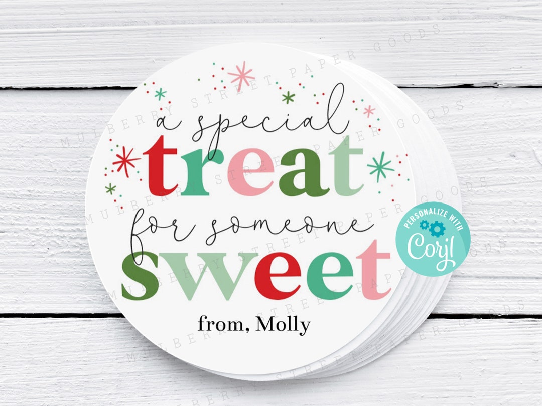 A Special Treat for Someone Sweet 2 Inch Tag or Sticker Printable