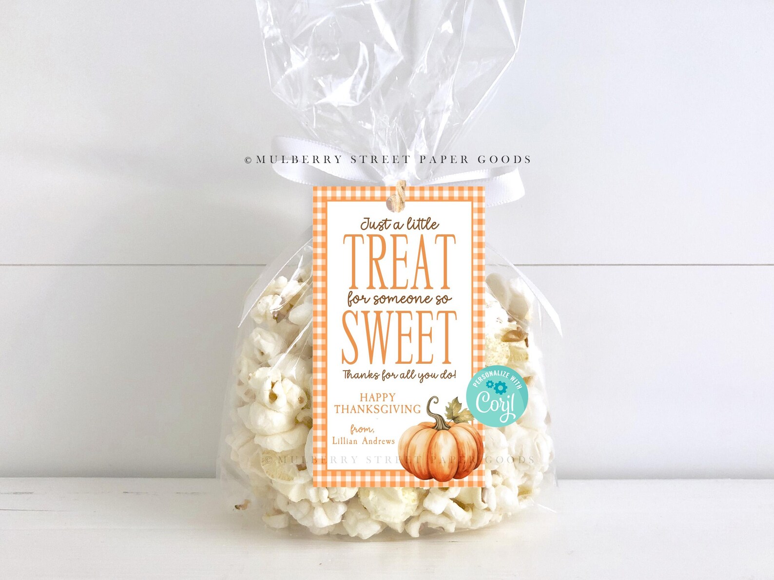 Editable Fall Gift Tag Printable A Little Treat for Someone Sweet ...