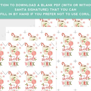 Printable How Sweet It is to Work With You Christmas Gift Tag, Co ...