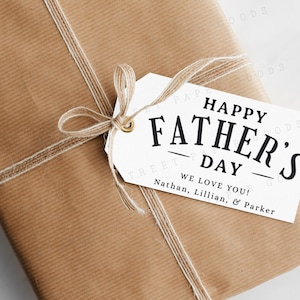 Afdrukbaar Happy Father's Day-cadeaukaartje, aanpasbaar Vaderdag-cadeaukaartje, bewerkbaar met Corjl