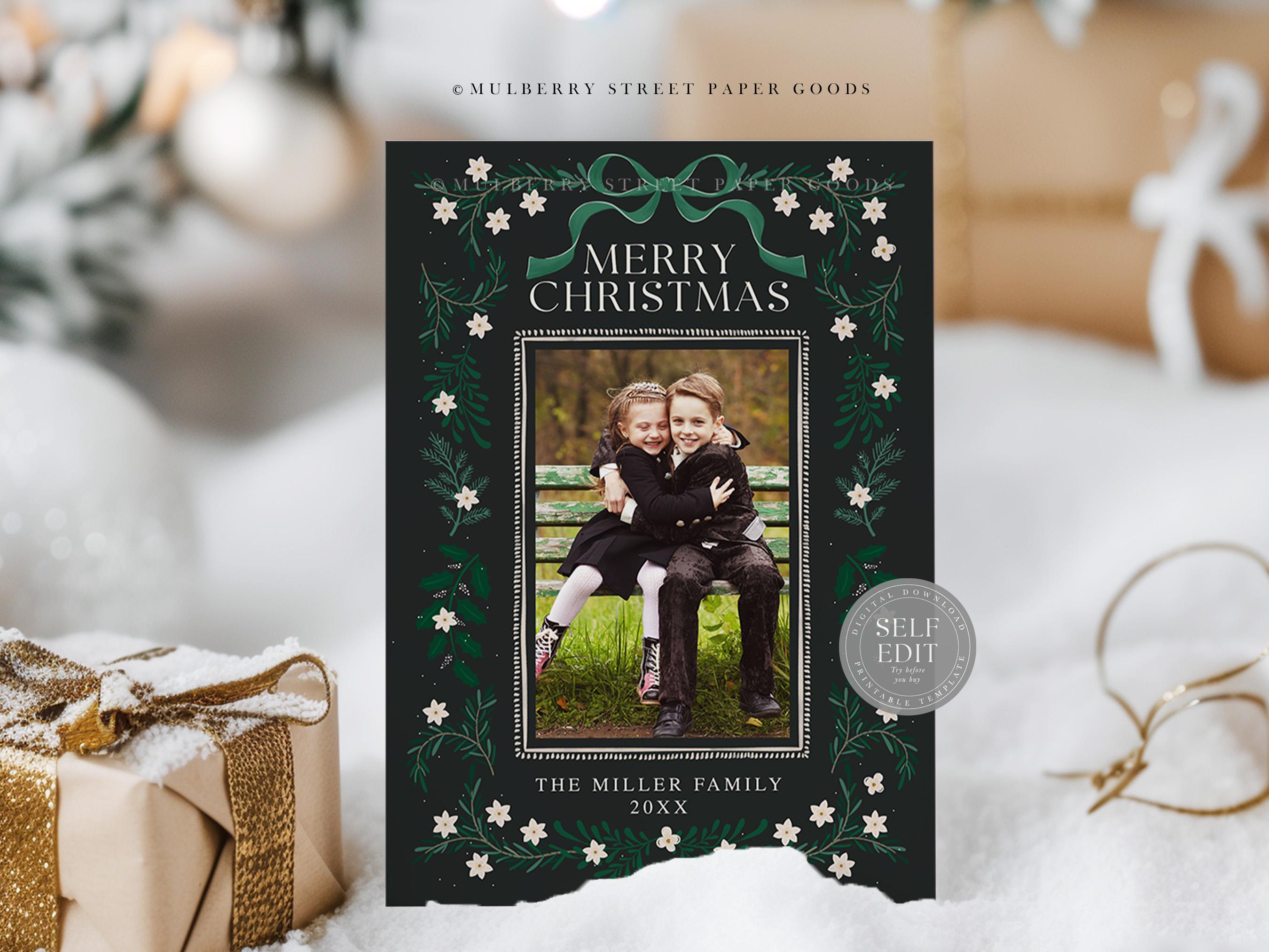 Editable Christmas Card Printable Digital Download Personalized ...