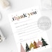 Printable Fill in Christmas Thank You Stationery for Kids - Etsy