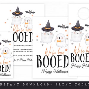 Printable You&#39;ve Been Booed Halloween Kit, Halloween Booed Tradition, Instant Download Halloween Boo Game, Digital Download