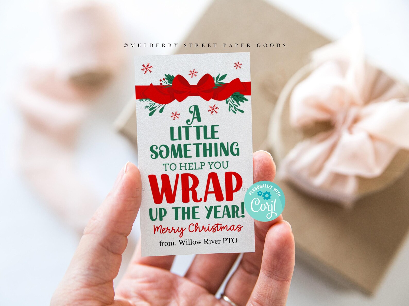 Christmas Gift Wrap Tag Digital Download A Little Something to Help You ...