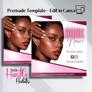Book Now Flyer, Appointments Flyer, Social Media Flyer, Booking Flyer Template, DIY Booking Flyer