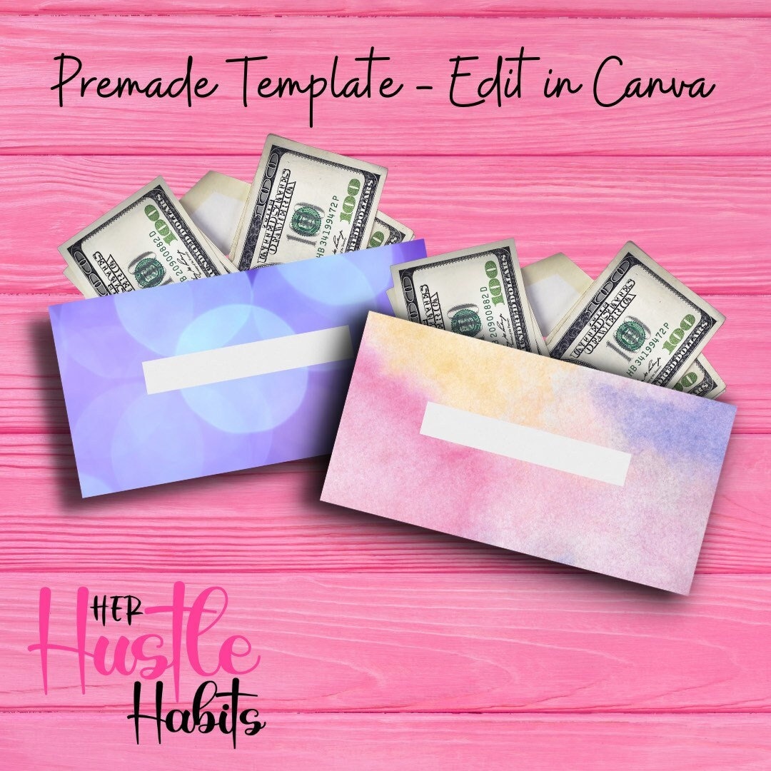 Money Envelopes, Cash Envelope System, Printable Cash Envelope Inserts