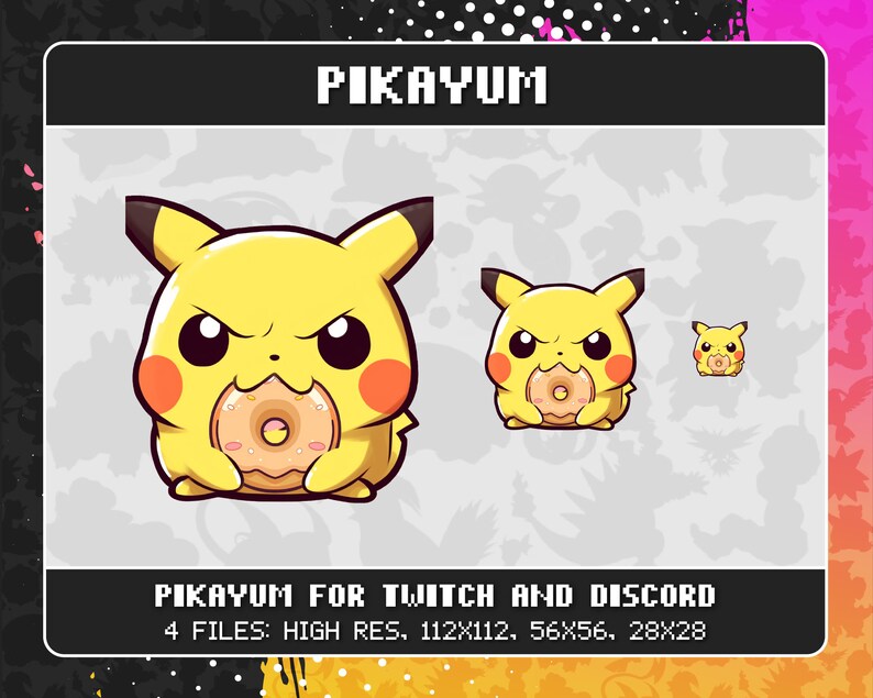Pokemon Emotes Pikachu Emotes for Twitch and Discord - Etsy