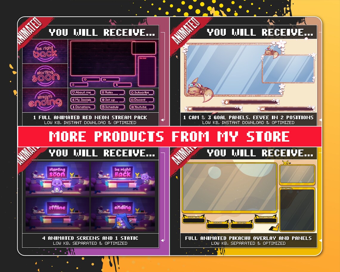 Animated Cute Pokemon Emote for Twitch and Discord Cry Emote Pikachu ...