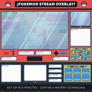 Pokémon Heartgold Overlay/layout for /twitch -  Sweden