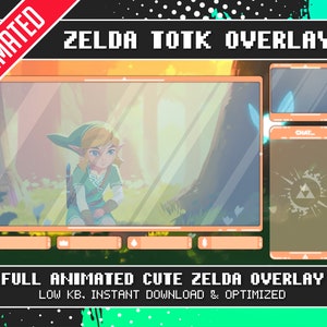 Zelda Tears of the Kingdom Overlay | Cute Overlay | BOTW Overlay