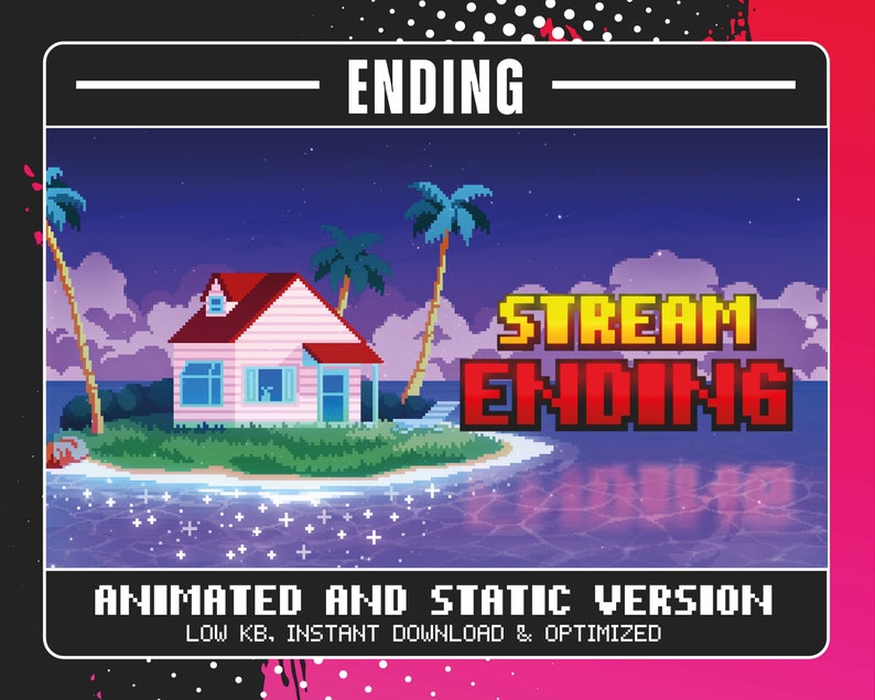 Cozy Pixel Art Animated Screens, Anime Overlay , Twitch Screens ...