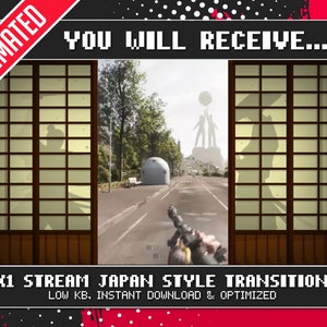 Animated Twitch Stinger Transition | Japan Stream Transition | Animated Stream Transition | Samurai transition | Anime transition