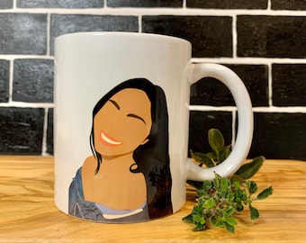 Minimalist Digital Portrait Mug