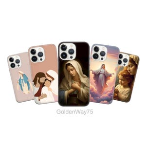 Religion Phone Case Sacred Cover for iPhone 16 16e 15 Pro Max 14 Plus 13 SE XR Samsung S25 Edge S24 Fe S23 A36 A26 A16 A15 A56 A55, Pixel 9A