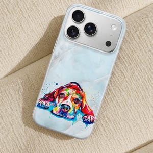 Watercolor Dog Painting Phone Case for iPhone 17 Air 16 15 Pro Max 14 Plus 13, Samsung S26 S25 Edge S24 Fe A36 A26 A17 A37 A57 A56, Pixel 10 image 15