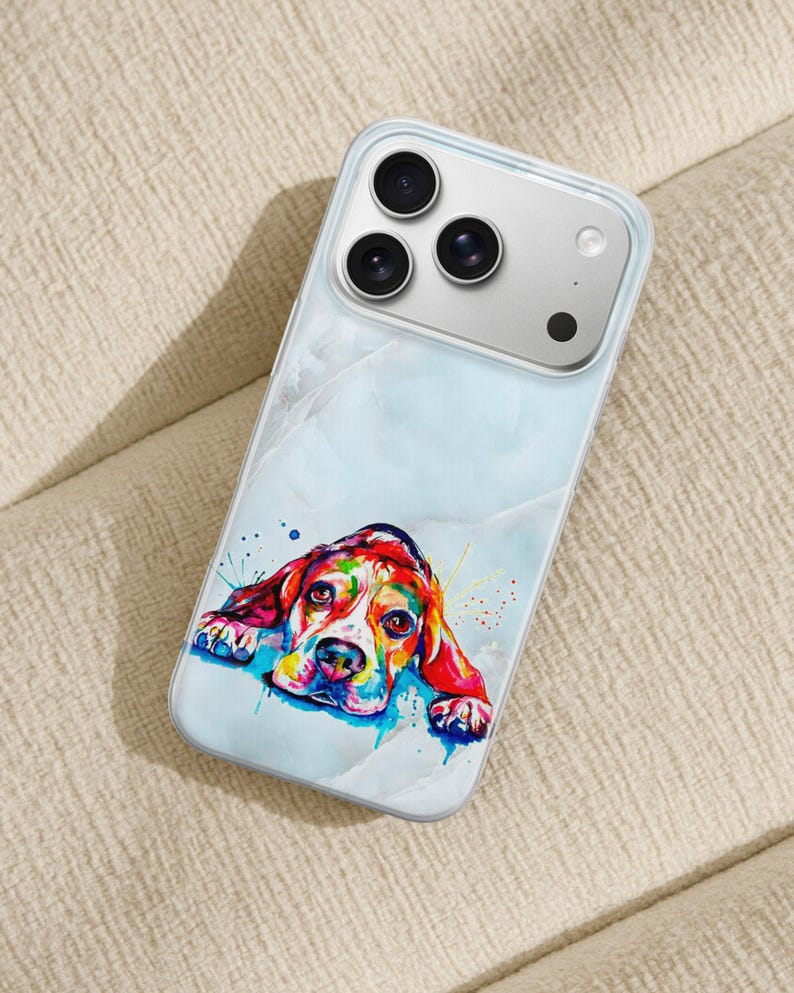 Watercolor Dog Painting Phone Case for iPhone 17 Air 16 15 Pro Max 14 Plus 13, Samsung S26 S25 Edge S24 Fe A36 A26 A17 A37 A57 A56, Pixel 10 image 15