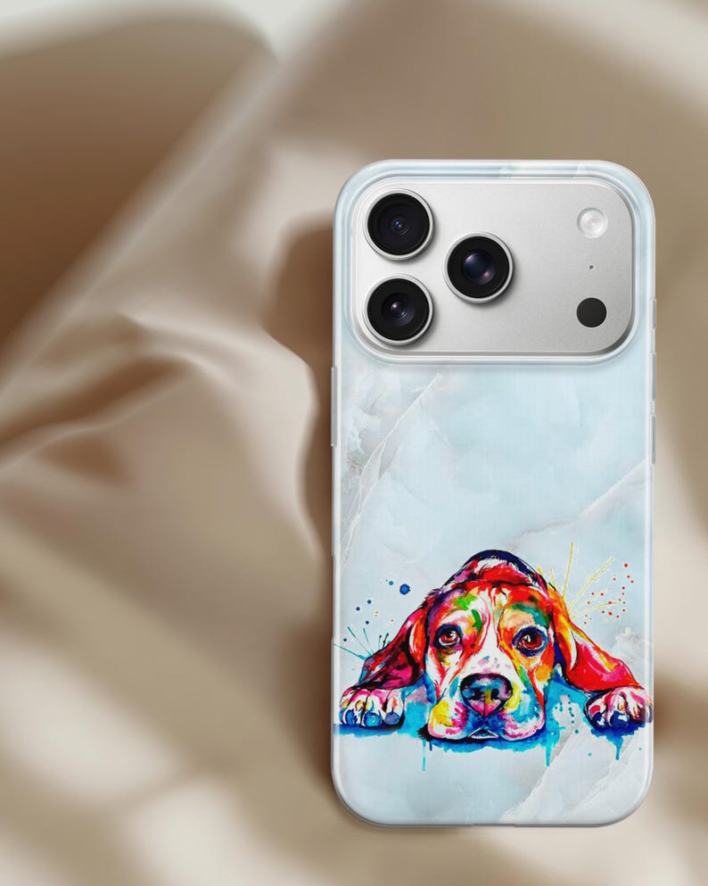 Watercolor Dog Painting Phone Case for iPhone 17 Air 16 15 Pro Max 14 Plus 13, Samsung S26 S25 Edge S24 Fe A36 A26 A17 A37 A57 A56, Pixel 10 image 9