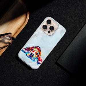 Watercolor Dog Painting Phone Case for iPhone 17 Air 16 15 Pro Max 14 Plus 13, Samsung S26 S25 Edge S24 Fe A36 A26 A17 A37 A57 A56, Pixel 10 image 13