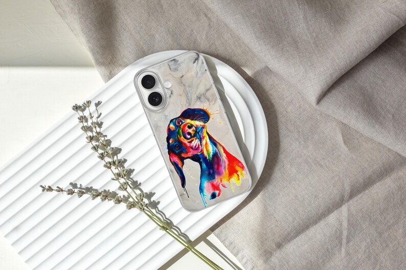 Watercolor Dog Painting Phone Case for iPhone 17 Air 16 15 Pro Max 14 Plus 13, Samsung S26 S25 Edge S24 Fe A36 A26 A17 A37 A57 A56, Pixel 10 image 12