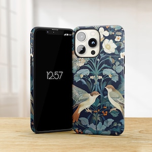 William Morris Phone Case Iconic Art Cover for iPhone 16e 16 15 Pro Max 14 Plus 13 SE XR, Samsung S25 S24 Ultra S23 Fe A56 A36 A16, Pixel 9A