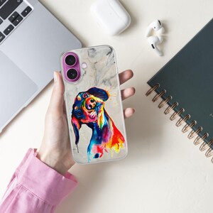 Watercolor Dog Painting Phone Case for iPhone 17 Air 16 15 Pro Max 14 Plus 13, Samsung S26 S25 Edge S24 Fe A36 A26 A17 A37 A57 A56, Pixel 10 image 16