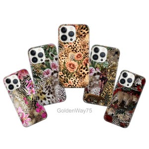Cheetah Print Phone Case Zebra Cover for iPhone 16 16e 15 Pro Max 14 Plus 13 SE XR Samsung S25 Edge S24 Fe S23 A36 A26 A16 A15 A56, Pixel 9A