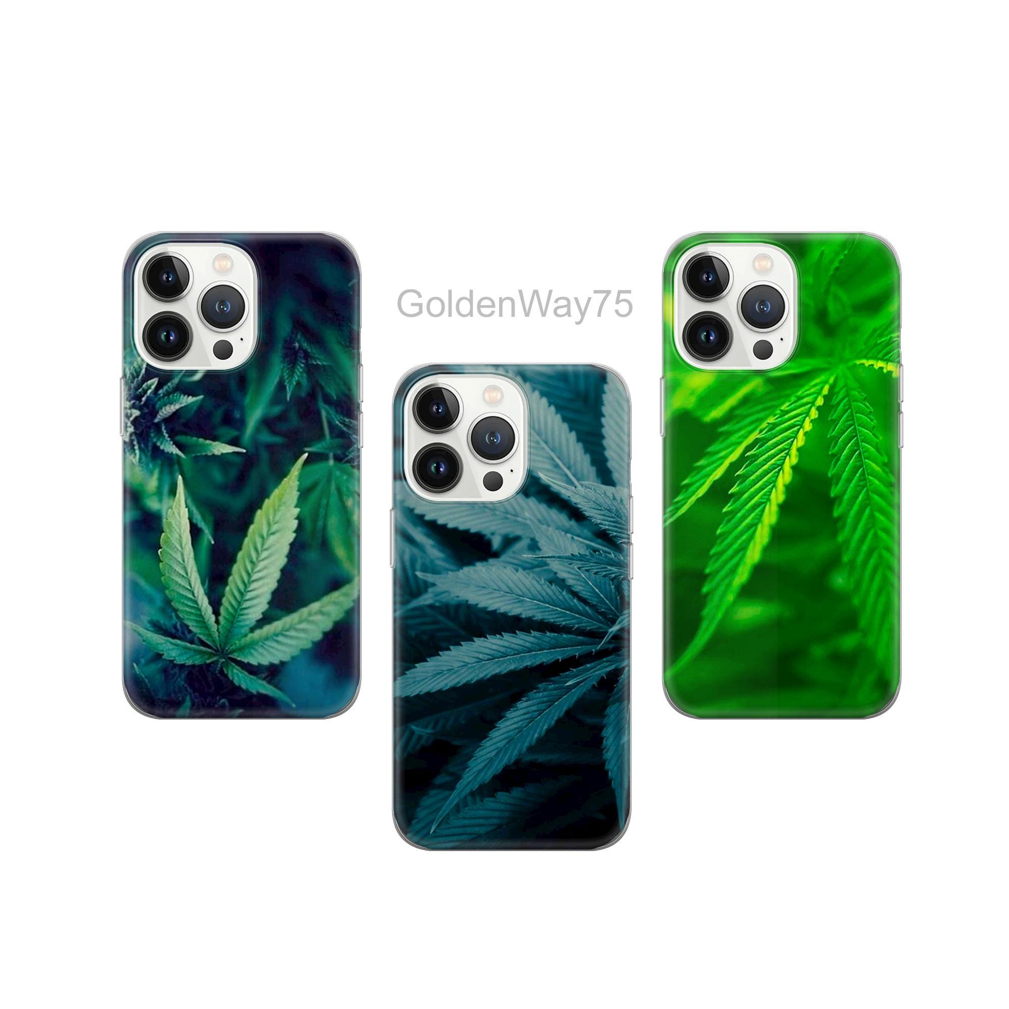 Hemp Leaf Phone Case 420 Weed Cover for iPhone 17 Air 16 15 Pro Max 14 Plus 13 SE, Samsung S25 Edge S24 Fe A36 A35 A26 A16 A15 A56, Pixel 10