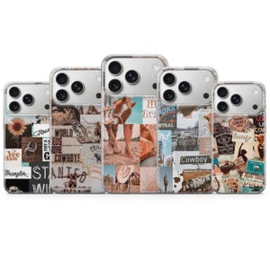 Western Floral Cowgirl Phone Case for iPhone 17 Air 16 15 Pro Max 14 Plus 13, Samsung S26 S25 Edge S24 Fe A36 A26 A17 A37 A57 A56, Pixel 10a