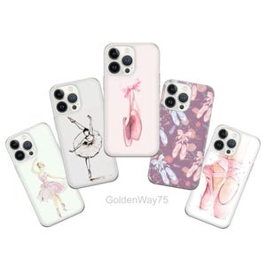 Ballet Phone Case Dance Cover for iPhone 16 16e 15 Pro Max 14 Plus 13 12 SE XR Samsung S25 Edge S24 Fe S23 A36 A26 A16 A15 A56 A55, Pixel 9A