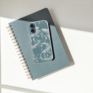 Funda para teléfono con diseño de olas japonesas, funda para iPhone 17e 16 Pro Max 15 14 con diseño de la Gran Ola, funda estética de TPU con diseño de arte oceánico para Samsung S26 A37 A57, Pixel 10a imagen 18
