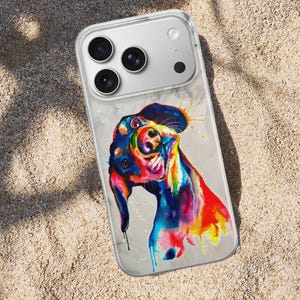 Watercolor Dog Painting Phone Case for iPhone 17 Air 16 15 Pro Max 14 Plus 13, Samsung S26 S25 Edge S24 Fe A36 A26 A17 A37 A57 A56, Pixel 10 image 18