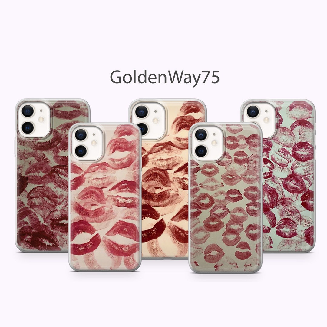 Red Lipstick Phone Case Sexy Lips Cover for Iphone 14 Pro Max Etsy